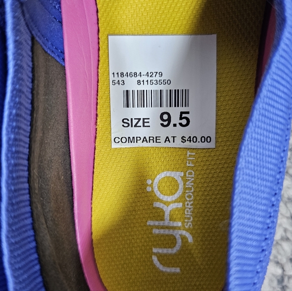 Ryka 9.5 M Perwinkle Blue Slip-On Shoes - Picture 4 of 6